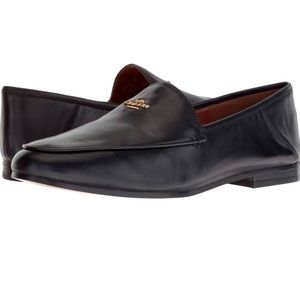 Coach NIB black leather hallie shoes